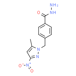 4-(5-METHYL-3-NITRO-PYRAZOL-1-YLMETHYL)-BENZOIC ACID HYDRAZIDE Structure