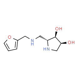 3,4-Pyrrolidinediol, 2-[[(2-furanylmethyl)amino]methyl]-, (2R,3R,4S)- (9CI)结构式