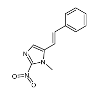 1-methyl-2-nitro-5-styrylimidazole结构式