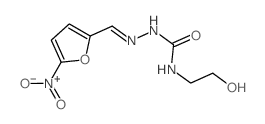 Hydrazinecarboxamide,N-(2-hydroxyethyl)-2-[(5-nitro-2-furanyl)methylene]- structure