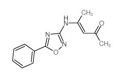 3-Penten-2-one,4-[(5-phenyl-1,2,4-oxadiazol-3-yl)amino]- structure