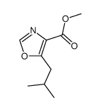 5-isobutyl-oxazole-4-carboxylic acid methyl ester Structure