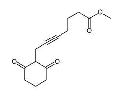 methyl 7-(2,6-dioxocyclohexyl)hept-5-ynoate Structure