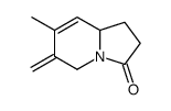 7-methyl-6-methylidene-1,2,5,8a-tetrahydroindolizin-3-one Structure