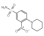 Benzenesulfonamide, 3-nitro-4-(1-piperidinyl)- Structure