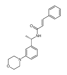 (S)-3-Phenyl-N-[1-(3-morpholin-4-yl-phenyl)ethyl]acrylamide Structure