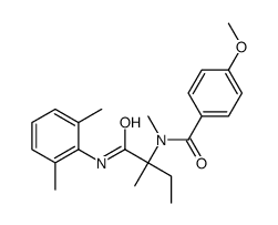 N-[1-(2,6-dimethylanilino)-2-methyl-1-oxobutan-2-yl]-4-methoxy-N-methylbenzamide结构式
