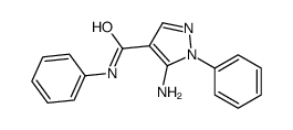 5-amino-N,1-diphenylpyrazole-4-carboxamide结构式