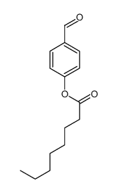 (4-formylphenyl) octanoate structure