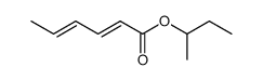 hexa-2t,4t-dienoic acid sec-butyl ester Structure