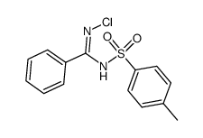 N-chloro-N'-tosylbenzamidine Structure