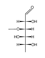 3-O-Methyl-6-deoxy-D-galactose结构式