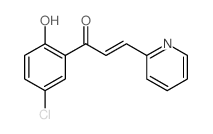(E)-1-(5-chloro-2-hydroxy-phenyl)-3-pyridin-2-yl-prop-2-en-1-one Structure