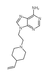 9-[2-(4-ethenylpyridin-1-yl)ethyl]purin-6-amine结构式