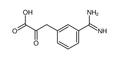 3-amidinophenylpyruvic acid structure