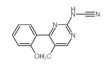 [[(4E)-5-methyl-4-(6-oxo-1-cyclohexa-2,4-dienylidene)-3H-pyrimidin-2-yl]amino]formonitrile Structure