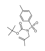 N-(p-toluenesulfonyl)-N-(tert-butoxycarbonyl)-methallylamine Structure