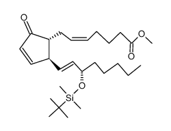 (5Z,13E,15S)-15-[[(tert-Butyl)dimethylsilyl]oxy]-9-oxo-5,10,13-prostatrien-1-oic acid methyl ester结构式