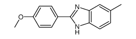 2-(4-METHOXYPHENYL)-5-METHYL-1H-BENZO[D]IMIDAZOLE structure