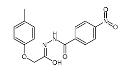 N'-[2-(4-methylphenoxy)acetyl]-4-nitrobenzohydrazide结构式