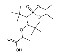 2-[N-tert-butyl-N-(1-diethoxyphosphoryl-2,2-dimethylpropyl)aminoxy]propionic acid Structure