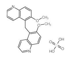 6-methoxy-5-[(6-methoxyquinolin-5-yl)methyl]quinoline,sulfuric acid Structure