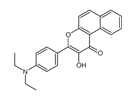 3-[4-(diethylamino)phenyl]-2-hydroxybenzo[f]chromen-1-one Structure