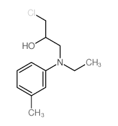 2-Propanol, 1-chloro-3-(N-ethyl-m-toluidino)- Structure