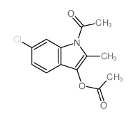 Ethanone,1-[3-(acetyloxy)-6-chloro-2-methyl-1H-indol-1-yl]-结构式