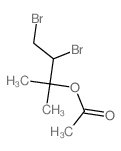 (3,4-dibromo-2-methyl-butan-2-yl) acetate Structure