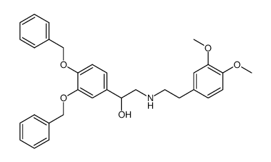 α-(3,4-dimethoxyphenethylaminomethyl)-3,4-dibenzyloxybenzylalcohol Structure