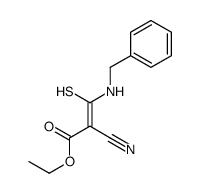 ethyl 3-(benzylamino)-2-cyano-3-sulfanylprop-2-enoate Structure