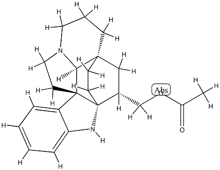 (2α,3α,5α)-Aspidofractinine-3-methanol acetate Structure