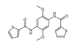 N-[2,5-dimethoxy-4-(thiophene-2-carbonylamino)phenyl]thiophene-2-carboxamide结构式