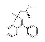 methyl 3,3-dimethyl-5,5-diphenylpent-4-enoate Structure