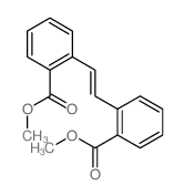 methyl 2-[2-(2-methoxycarbonylphenyl)ethenyl]benzoate Structure
