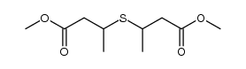 3,5-dimethyl-4-thia-heptanedioic acid dimethyl ester结构式