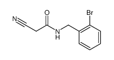 N-(2-Bromo-benzyl)-2-cyano-acetamide Structure