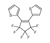 2-(3,3,4,4,5,5-hexafluoro-2-thiophen-2-ylcyclopenten-1-yl)thiophene结构式