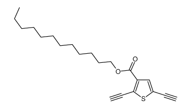 dodecyl 2,5-diethynylthiophene-3-carboxylate结构式