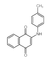 2-[(4-methylphenyl)amino]naphthalene-1,4-dione structure