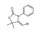 4-(Z)-bromomethylene-5,5-dimethyl-3-phenyl-oxazolidin-2-one Structure