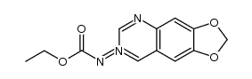 N-(6,7-methylenedioxyquinazolin-3-io)ethoxyformamidide Structure