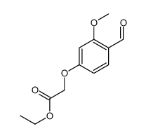 ethyl 2-(4-formyl-3-methoxyphenoxy)acetate结构式