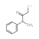 N-methyl-N-phenyl-2-sulfanyl-acetamide结构式