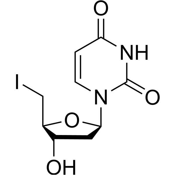 2′,5′-Dideoxy-5′-iodouridine Structure