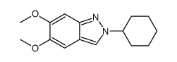 2-cyclohexyl-5,6-dimethoxyindazole结构式