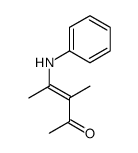 4-anilino-3-methylpent-3-en-2-one Structure