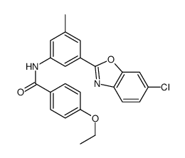 Benzamide, N-[3-(6-chloro-2-benzoxazolyl)-5-methylphenyl]-4-ethoxy- (9CI) structure