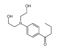 1-[4-[bis(2-hydroxyethyl)amino]phenyl]butan-1-one结构式